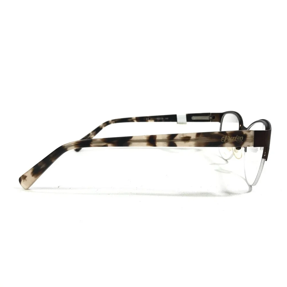Dereon DOV532 210 Eyeglasses Frames Brown Tortoise Round Half Rim 53-20-140